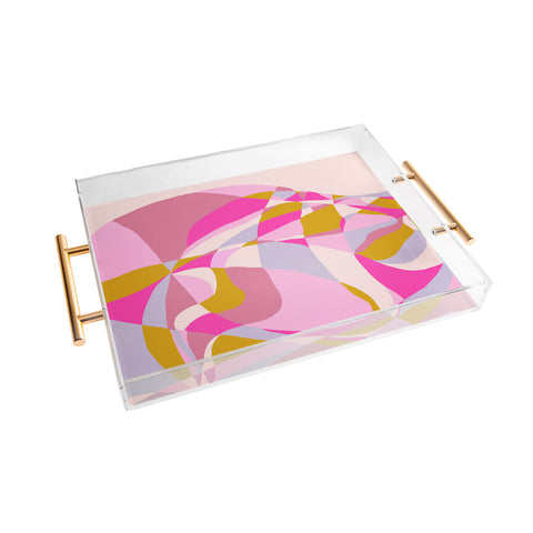 SunshineCanteen kaleidoscope mountain Acrylic Tray