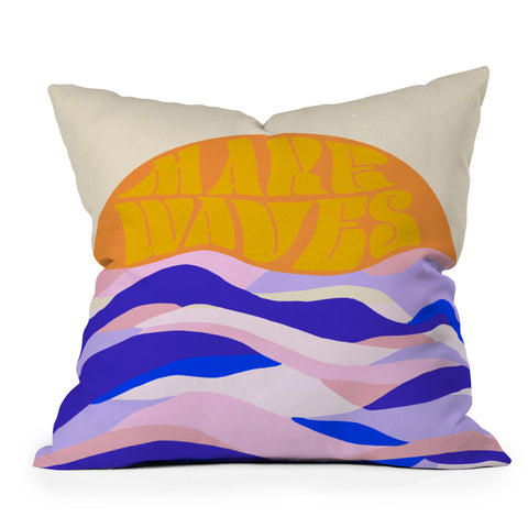 SunshineCanteen makes waves Outdoor Throw Pillow
