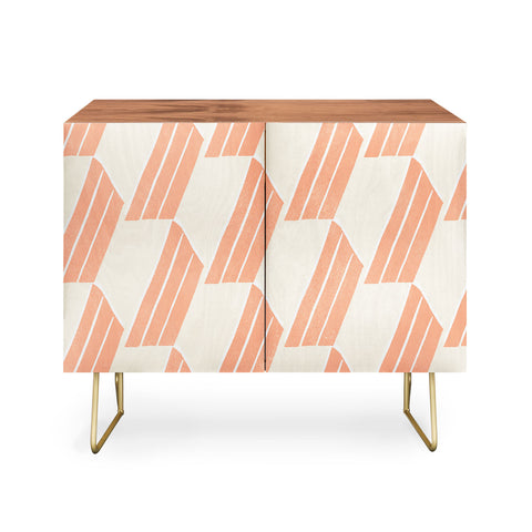 SunshineCanteen minimalist pink hex tile Credenza