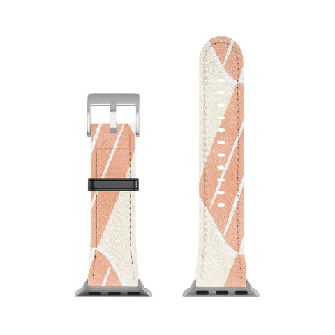 SunshineCanteen minimalist pink hex tile Apple Watch Band