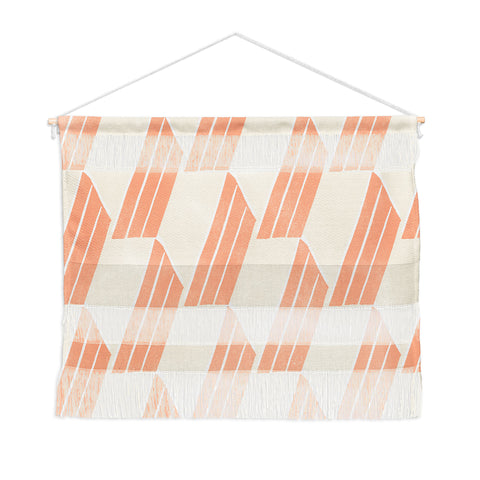 SunshineCanteen minimalist pink hex tile Wall Hanging Landscape