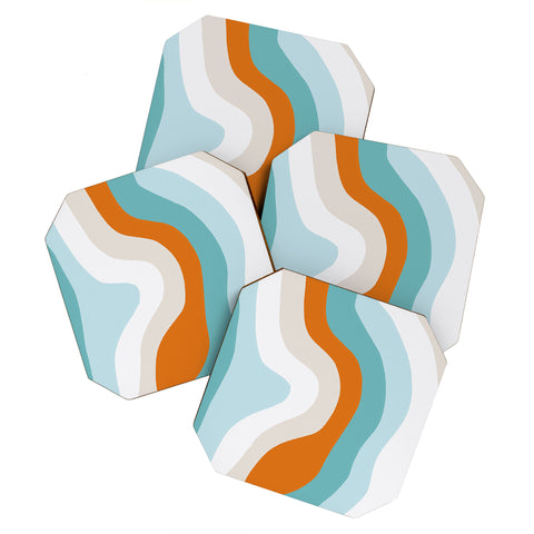 SunshineCanteen moab teal Coaster Set