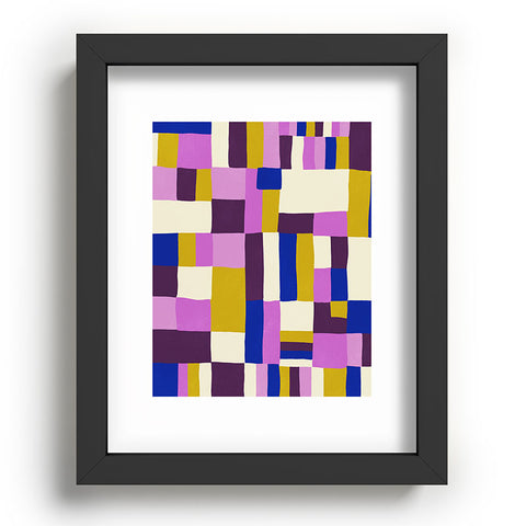 SunshineCanteen modern boho quilt Recessed Framing Rectangle