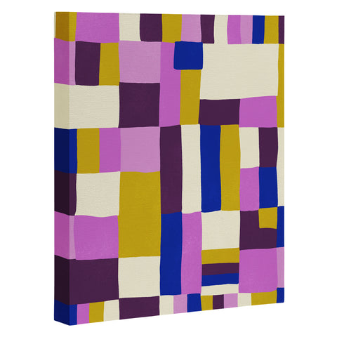 SunshineCanteen modern boho quilt Art Canvas