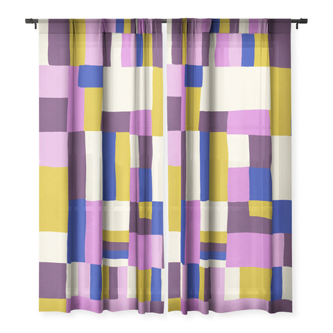 SunshineCanteen modern boho quilt Sheer Non Repeat