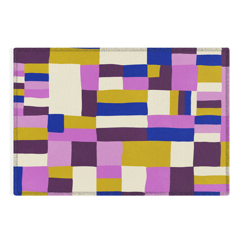 SunshineCanteen modern boho quilt Outdoor Rug