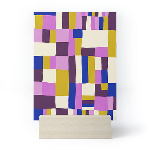 SunshineCanteen modern boho quilt Mini Art Print