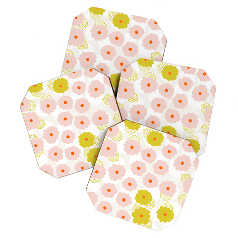 SunshineCanteen olivia flower child Coaster Set