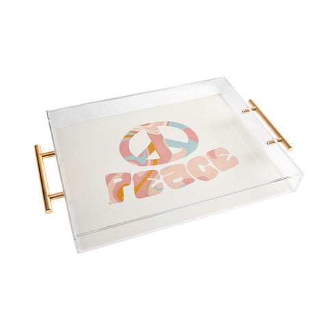 SunshineCanteen peace 3 Acrylic Tray