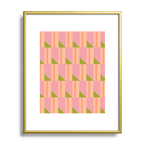 SunshineCanteen Pink Hour Metal Framed Art Print
