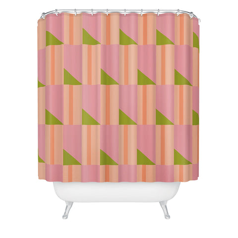 SunshineCanteen Pink Hour Shower Curtain