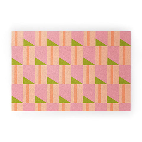 SunshineCanteen Pink Hour Welcome Mat