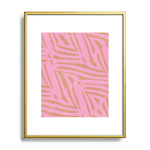 SunshineCanteen pink tiki Metal Framed Art Print