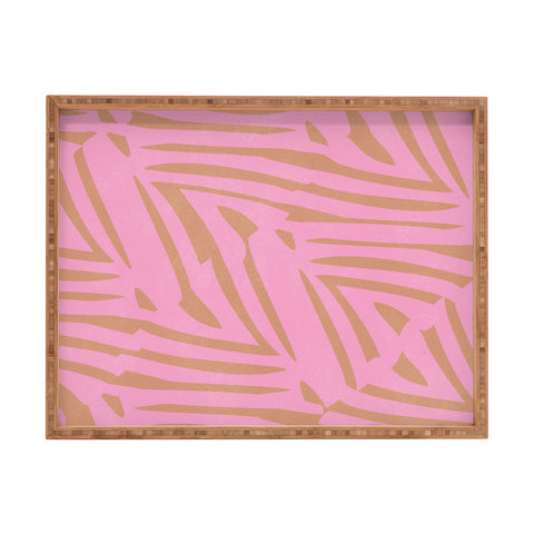 SunshineCanteen pink tiki Rectangular Tray