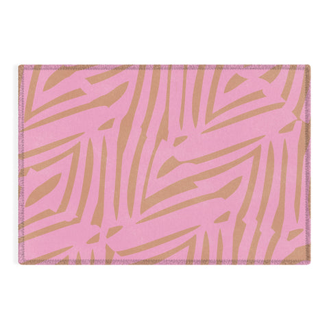 SunshineCanteen pink tiki Outdoor Rug