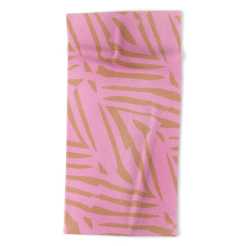 SunshineCanteen pink tiki Beach Towel