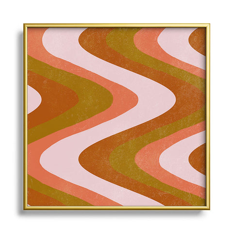 SunshineCanteen Rio lava lamp Square Metal Framed Art Print