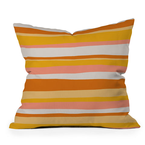 SunshineCanteen sedona stripes Outdoor Throw Pillow