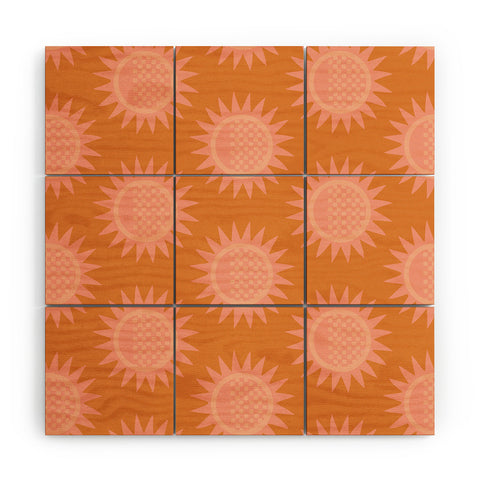 SunshineCanteen Socal sun Wood Wall Mural