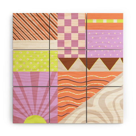 SunshineCanteen Sun City Wood Wall Mural