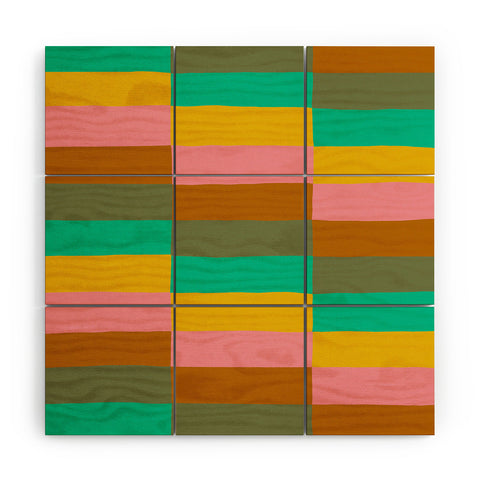 SunshineCanteen Sunset Sage Wood Wall Mural