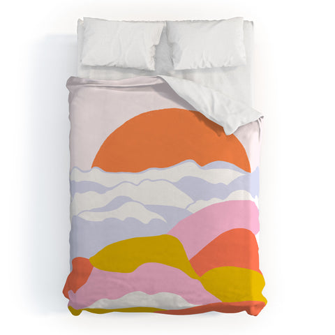 SunshineCanteen sunshine above the clouds Duvet Cover