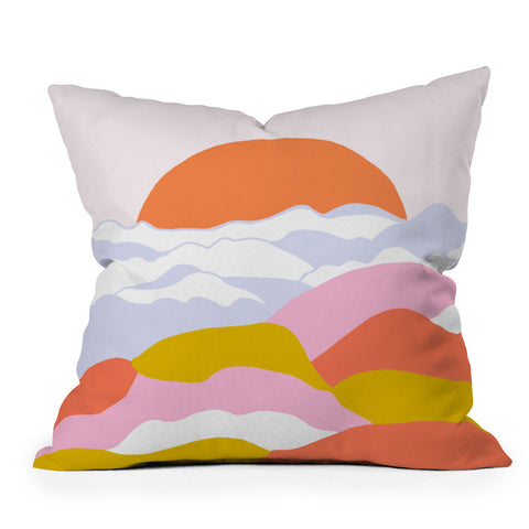 SunshineCanteen sunshine above the clouds Outdoor Throw Pillow