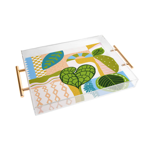 SunshineCanteen tropical boho vibes Acrylic Tray