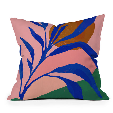 Superblooming Blue Plant In Spring Outdoor Throw Pillow