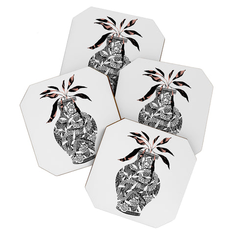 Superblooming Snake Vase Coaster Set