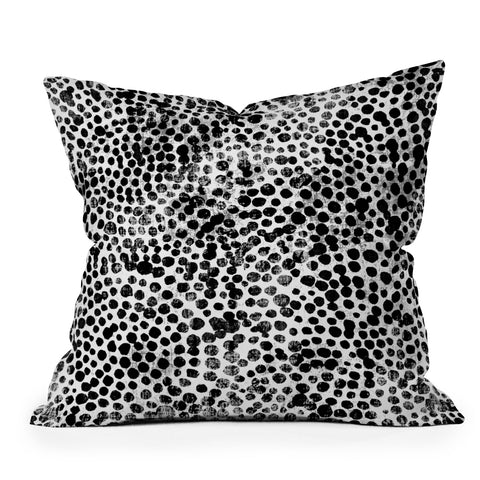 Susanne Kasielke 4 Dotted Circles Outdoor Throw Pillow