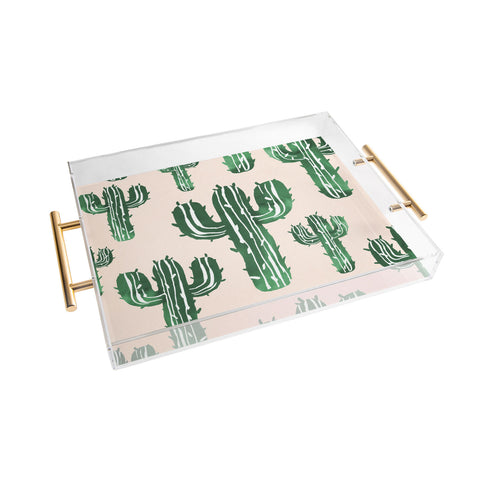Susanne Kasielke Cactus Party Desert Matcha Acrylic Tray