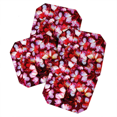 Susanne Kasielke Cherry Blossoms Red Coaster Set