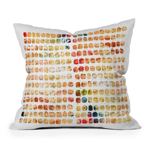 Susanne Kasielke Funny Blocks Outdoor Throw Pillow