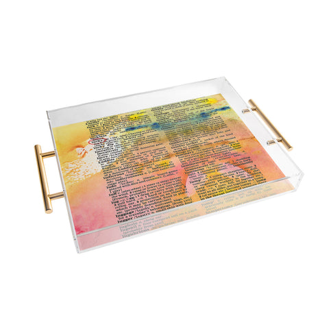Susanne Kasielke Lucky Dictionary Art Acrylic Tray
