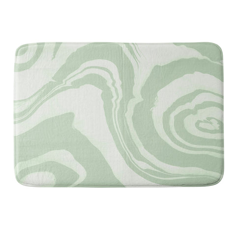 Susanne Kasielke Marble Structure Desert Sage Memory Foam Bath Mat