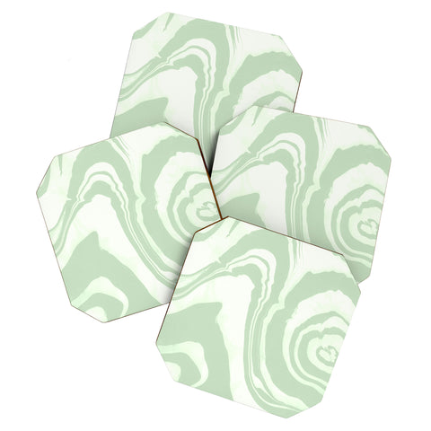 Susanne Kasielke Marble Structure Desert Sage Coaster Set