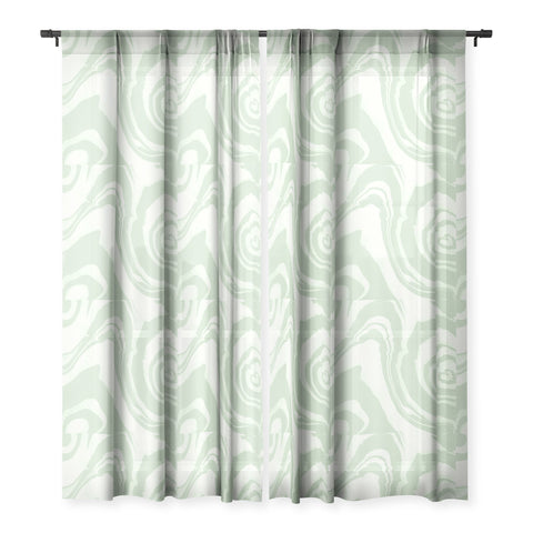 Susanne Kasielke Marble Structure Desert Sage Sheer Window Curtain