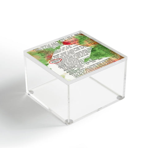 Susanne Kasielke Mistletoe Dictionary Art Acrylic Box