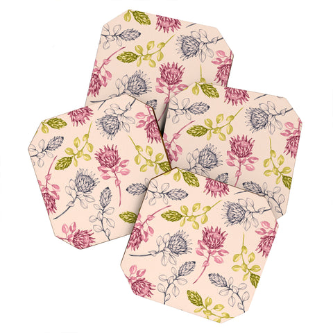 Susanne Kasielke Protea Flower Tropics Coaster Set