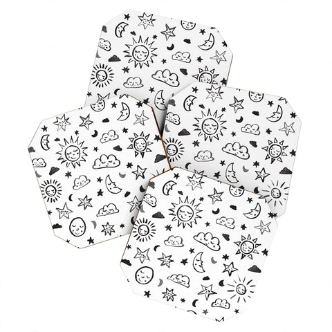 Susanne Kasielke Scandinavian kiddo cosmos II Coaster Set