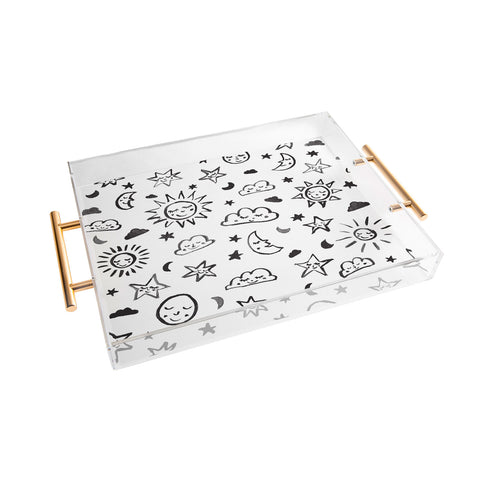 Susanne Kasielke Scandinavian kiddo cosmos II Acrylic Tray