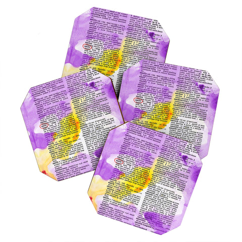 Susanne Kasielke Smile Dictionary Art Coaster Set