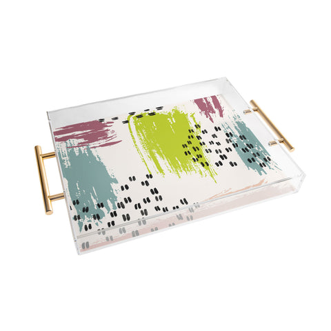 Susanne Kasielke Soft Geometric Marks Acrylic Tray