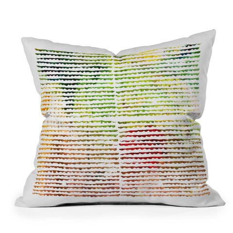 Susanne Kasielke Splashy Groove Outdoor Throw Pillow