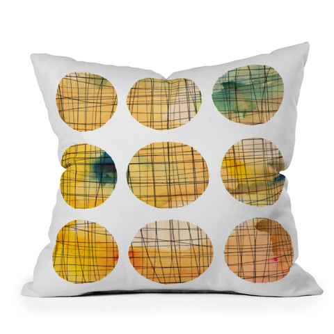 Susanne Kasielke Squared Circle Outdoor Throw Pillow
