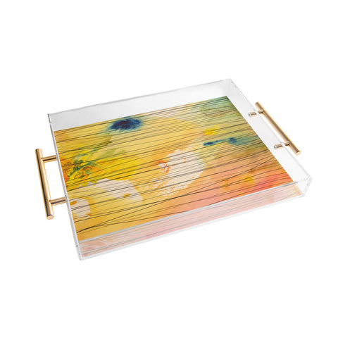 Susanne Kasielke Stripy Collage Acrylic Tray