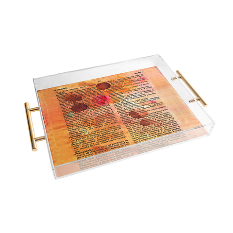 Susanne Kasielke Sweetheart Dictionary Art Acrylic Tray