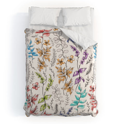 Susanne Kasielke Vintage Flower Garden Duvet Cover