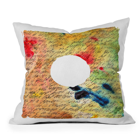 Susanne Kasielke Vintage Note Outdoor Throw Pillow